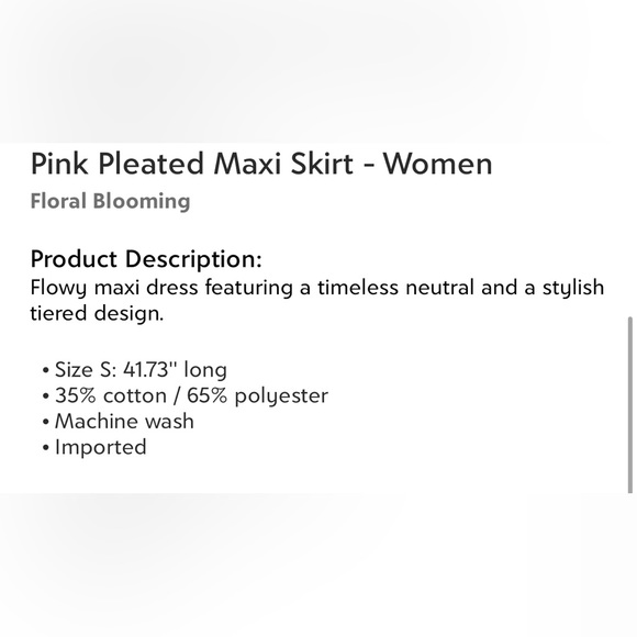 Light pink full length skirt - Picture 8 of 8